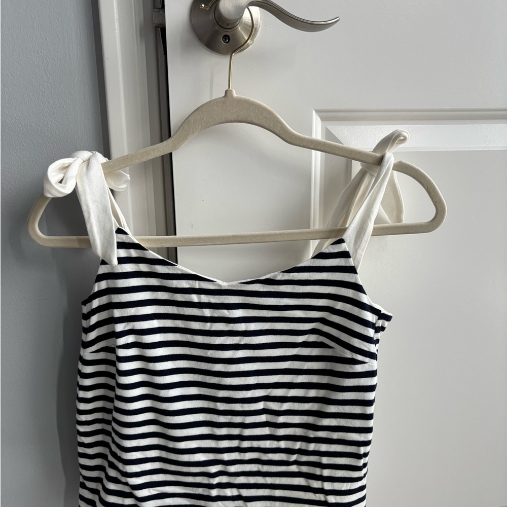Black and White Striped Tank Top